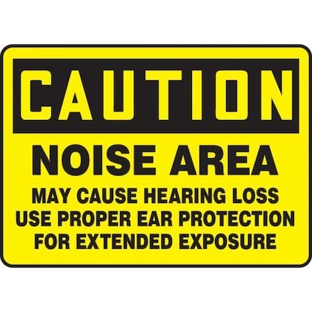 OSHA CAUTION SAFETY SIGN NOISE AREA MPPE401XP